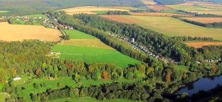 Aerial view of Milton Abbas